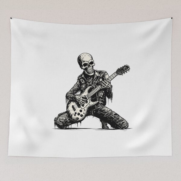 Item preview, Rocking Skeleton Playing Electric Guitar designed and sold by TurtleDojo.
