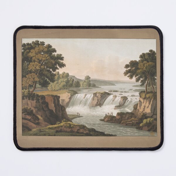 Item preview, Vintage hand coloured aquatint and etching of 1802 "Great Falls of the Potomac." designed and sold by Jeditwins.