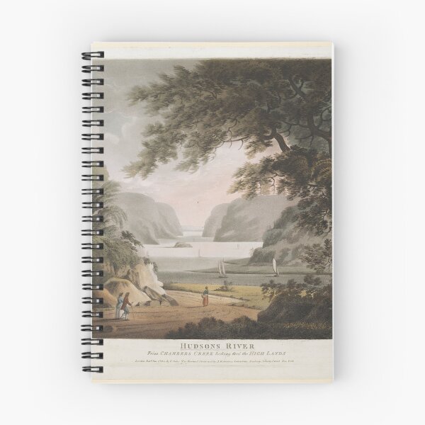 Item preview, Vintage handcoloured etching 1802 "HUDSONS RIVER " New York designed and sold by Jeditwins.