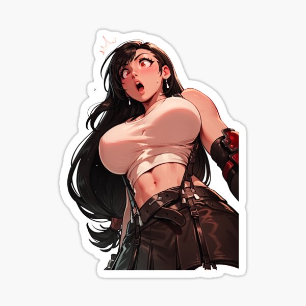 Item preview, Surprised Tifa Lockhart designed and sold by MadeByHaresShop.