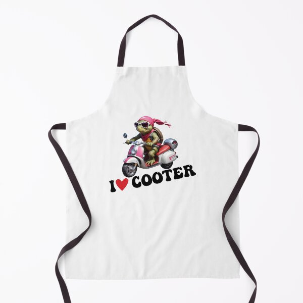 Item preview, Funny Turtle I Love Cooter, I Heart Turtle, Riding Scooter Lovers designed and sold by ArtByKatti.