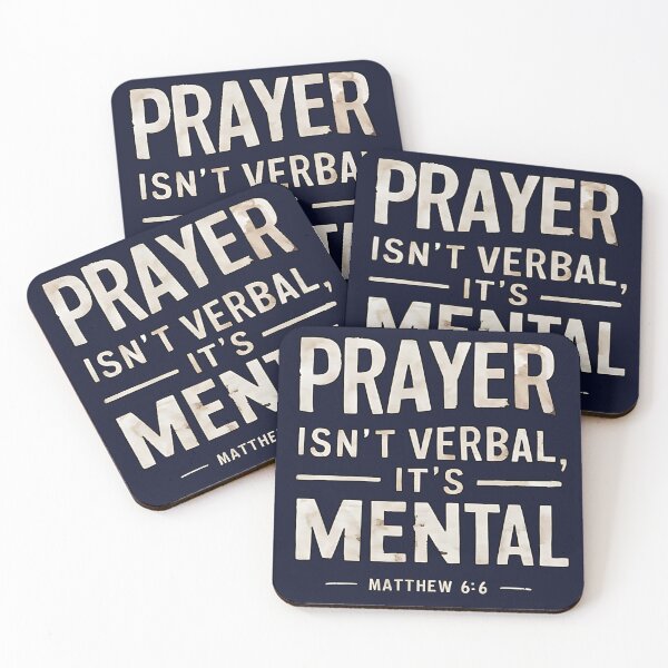 Item preview, La ORACIÓN no es Verbal, es MENTAL Diseño Espiritualidad designed and sold by FocusedPatterns.