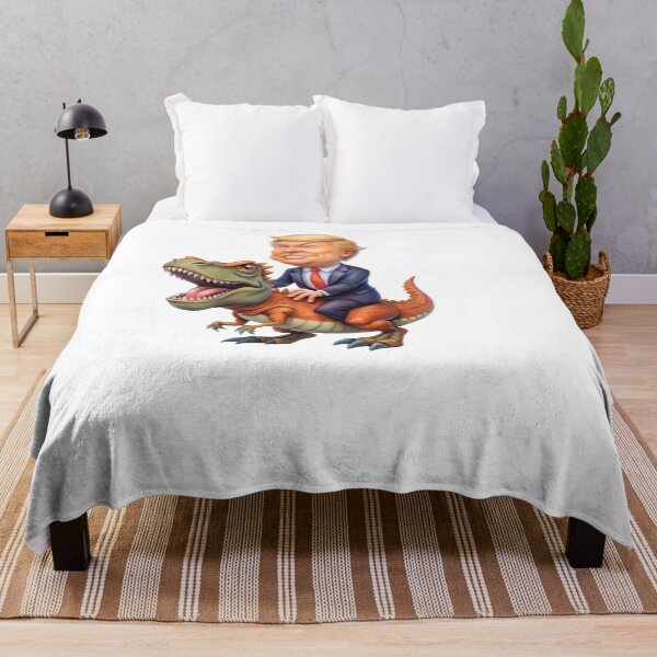 Item preview, Donald Trump iding a dinosaur designed and sold by sabily.