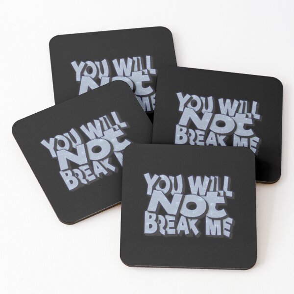 Item preview, You Will Not Break Me Blue designed and sold by FYS-Arte-Style.