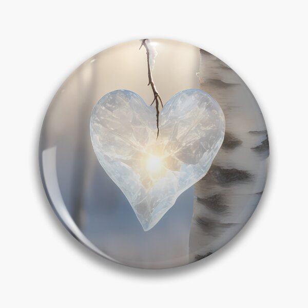 Item preview, Ice Heart in Birch designed and sold by CalmnessbyChoice.