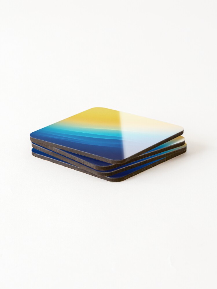 Thumbnail 4 of 5, Coasters (Set of 4), Vertical Fade Color Pattern designed and sold by RuiFernandes.