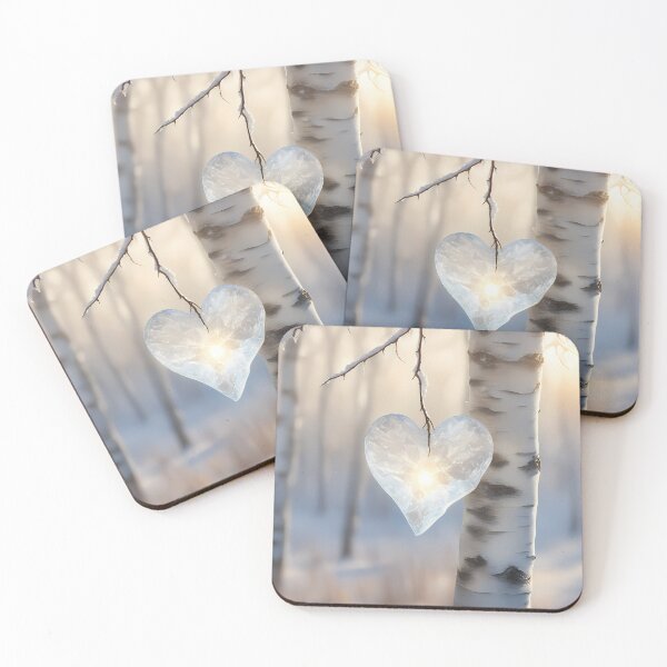 Item preview, Ice Heart in Birch designed and sold by CalmnessbyChoice.