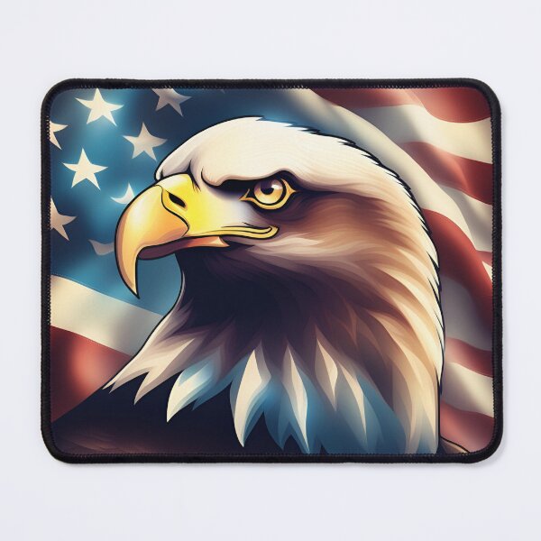 Item preview, Eagle with American Flag Patriotic Valor Gifts designed and sold by Marcin-PL.