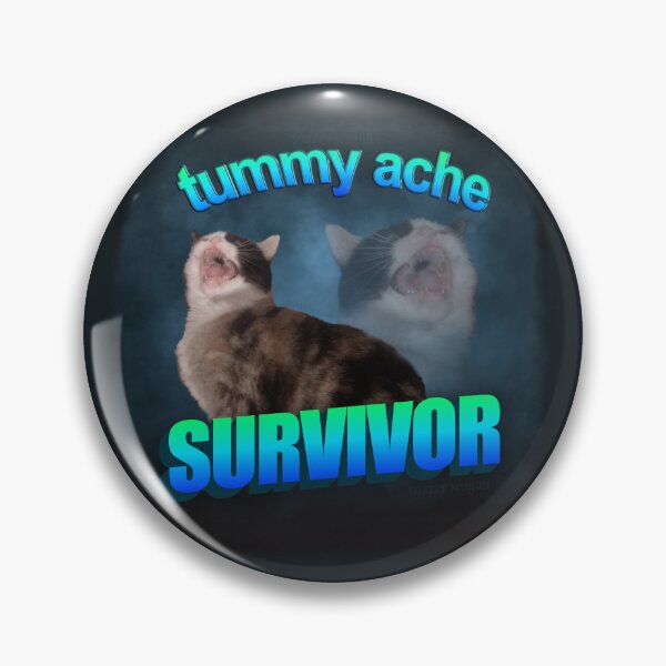Item preview, Tummy Ache Survivor- Cat word art designed and sold by snazzyseagull.