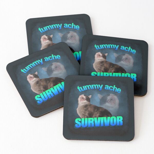 Item preview, Tummy Ache Survivor- Cat word art designed and sold by snazzyseagull.