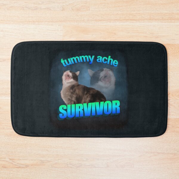 Item preview, Tummy Ache Survivor- Cat word art designed and sold by snazzyseagull.