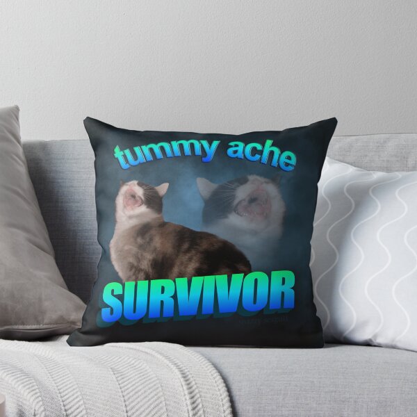 Item preview, Tummy Ache Survivor- Cat word art designed and sold by snazzyseagull.