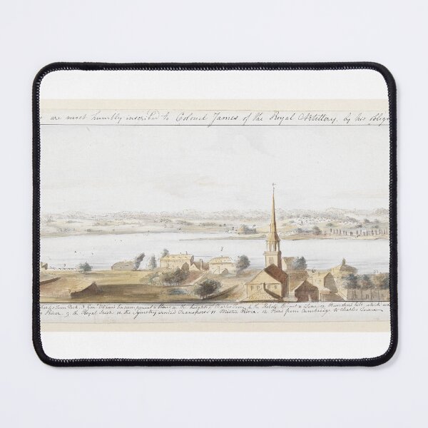 Item preview, Vintage watercolor of "View from Beacon Hill", Boston 1775 designed and sold by Jeditwins.