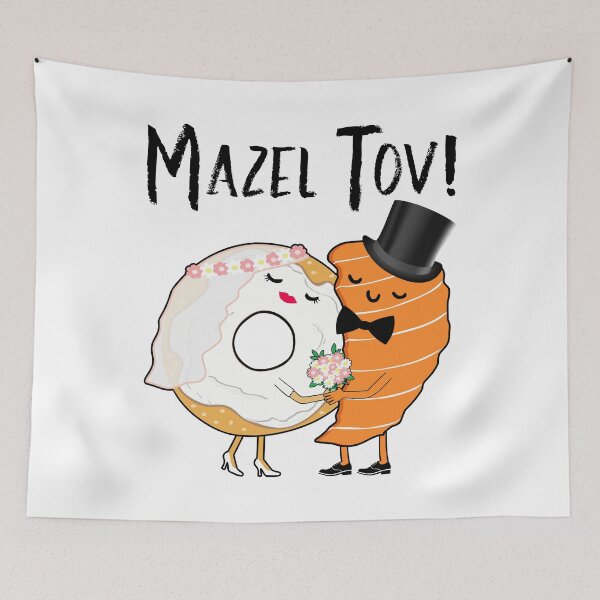 Item preview, Bagel and Lox Jewish Wedding Gift designed and sold by JoBella-Designs.