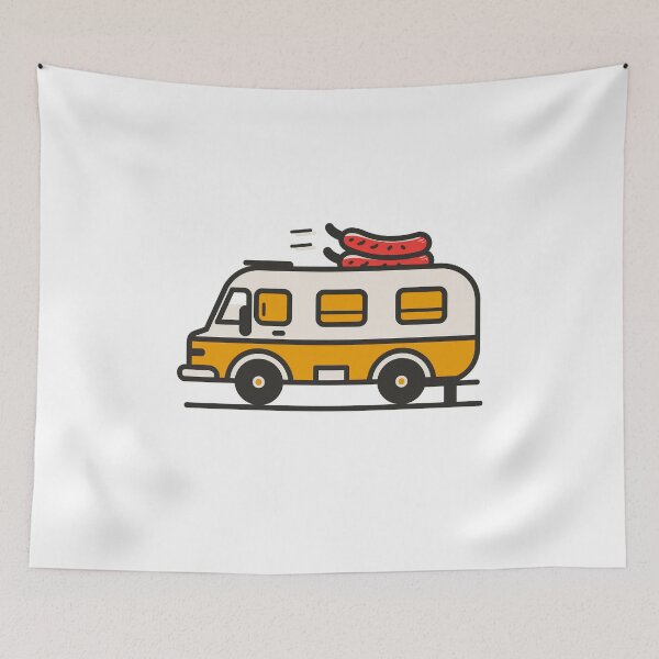 Item preview, Cute hotdog truck designed and sold by Zen Lael.