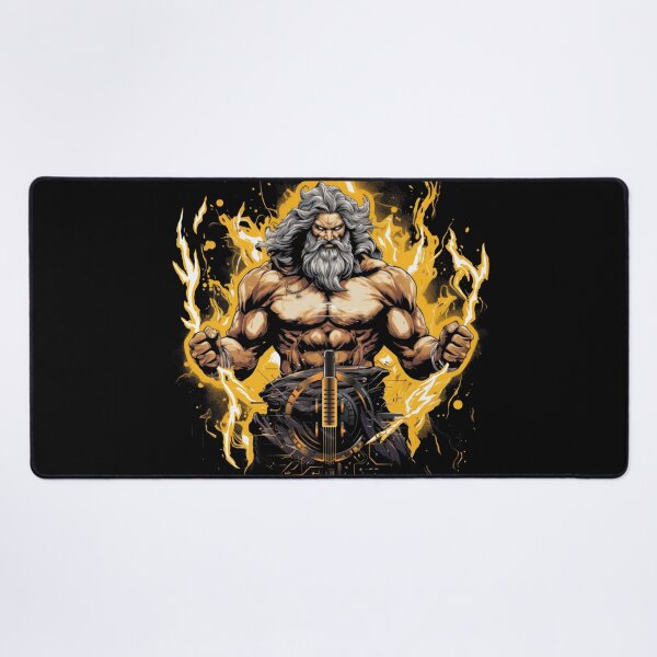 Item preview, Greek God Zeus with Burning Flames - Powerful Divine Presence designed and sold by TurtleDojo.