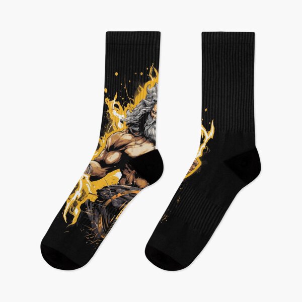 Item preview, Greek God Zeus with Burning Flames - Powerful Divine Presence designed and sold by TurtleDojo.