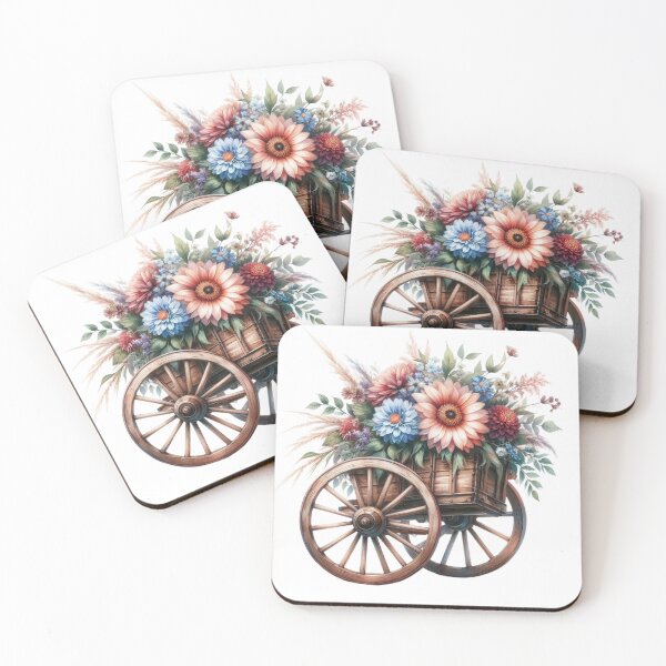Item preview, Copy of Wooden Wheel,Flowers,Gardening designed and sold by deniz kaya.