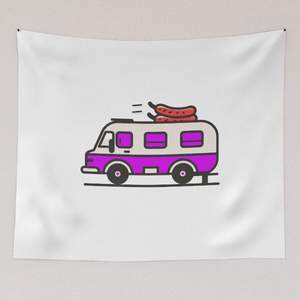 Item preview, Cute hotdog truck designed and sold by Zen Lael.