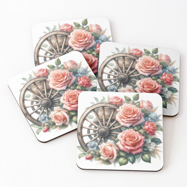 Item preview, Copy of Wooden Wheel,Flowers,Gardening designed and sold by deniz kaya.