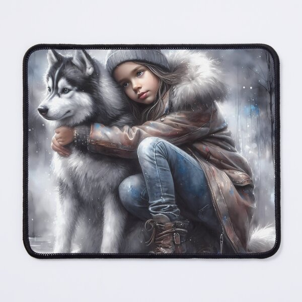 Item preview, Winter's Guardian (Siberian Husky) designed and sold by Ssevi.