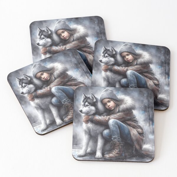 Item preview, Winter's Guardian (Siberian Husky) designed and sold by Ssevi.