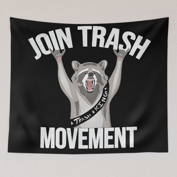 Item preview, JOIN TRASH MOVEMENT RACOON FUNNY  designed and sold by Imagification.