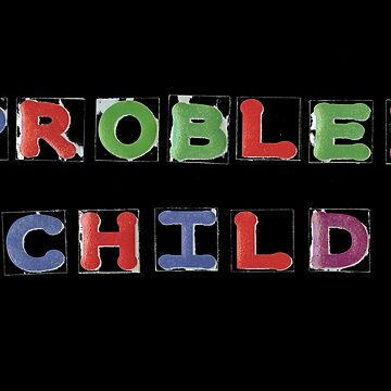 Artwork thumbnail, Problem Child 1 Distressed Graphic T-shirt by LindasPhotoArt