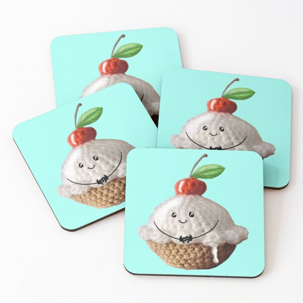 Item preview, Cute Crochet Ice Cream Sunday designed and sold by Strings & Wings.