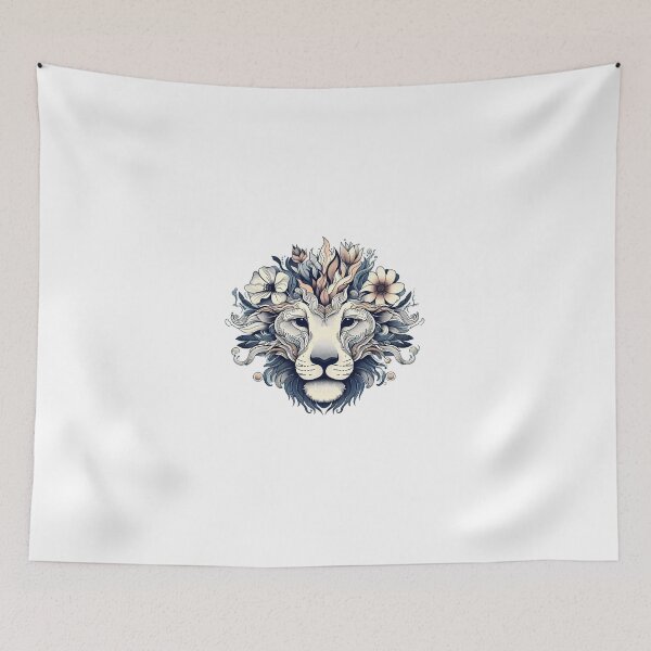 Item preview, peaceful lion  designed and sold by uniquepremium.