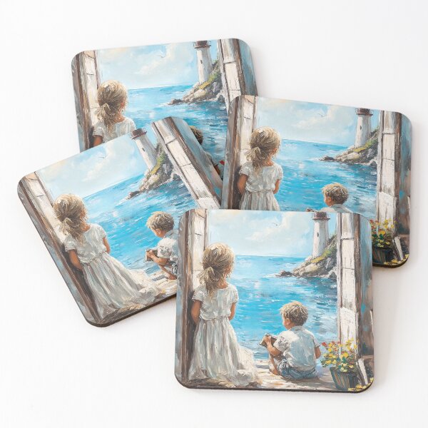 Item preview, Seaside Adventure: Kids at the Lighthouse designed and sold by put1mali19.