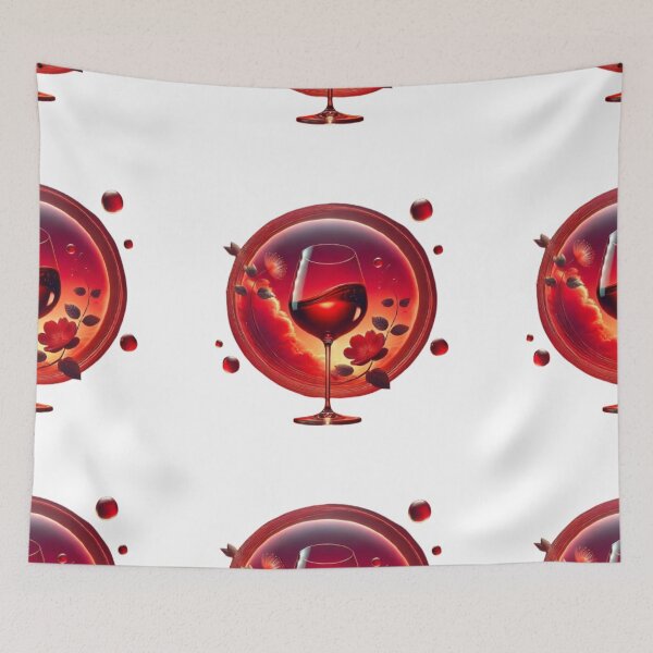 Item preview, Crimson Sun Dip Wine Glass designed and sold by WildVista.