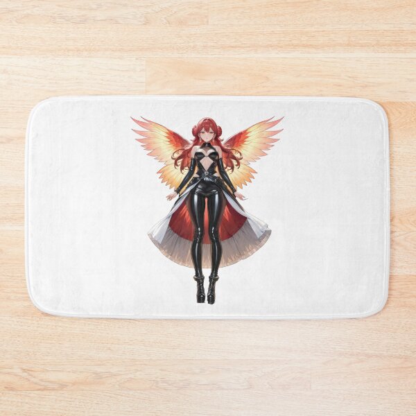 Item preview, Beautiful Anime Girl with Fiery Wings: A Stunning Fantasy Art designed and sold by RvinJo8.