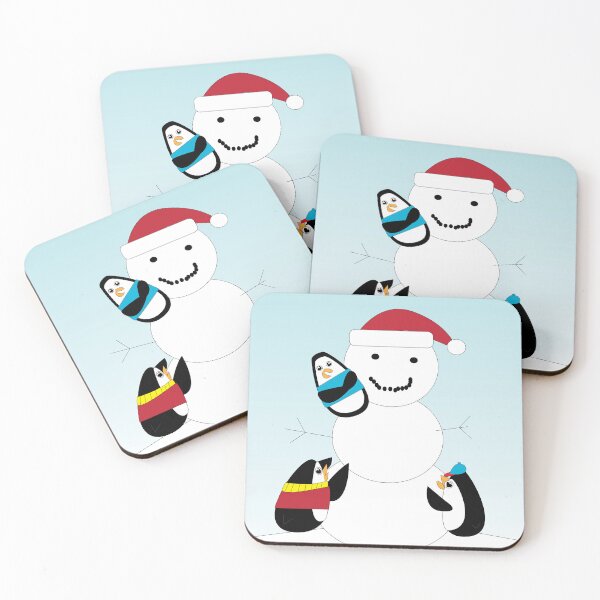 Item preview, Penguin Building a Snowman Winter Day designed and sold by ValeriesGallery.