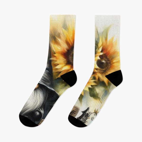 Item preview, Gnome and Sunflowers,Welcome Home designed and sold by deniz kaya.
