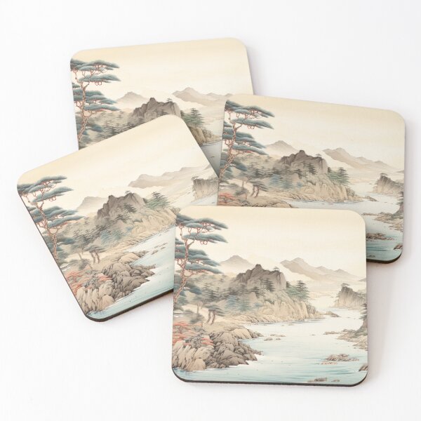 Item preview, Ukiyo-e - Shosenkyo Gorge designed and sold by KootenayDesigns.