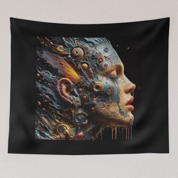 Item preview, Half Robot Face designed and sold by Vermaio.