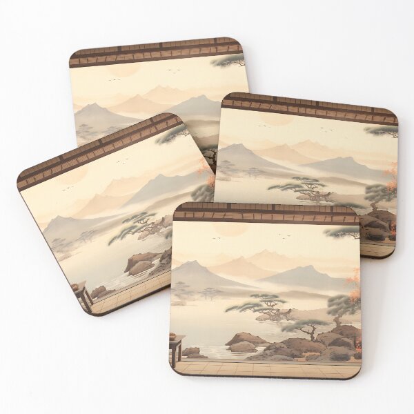 Item preview, Ukiyo-e - Tea House Tranquility designed and sold by KootenayDesigns.