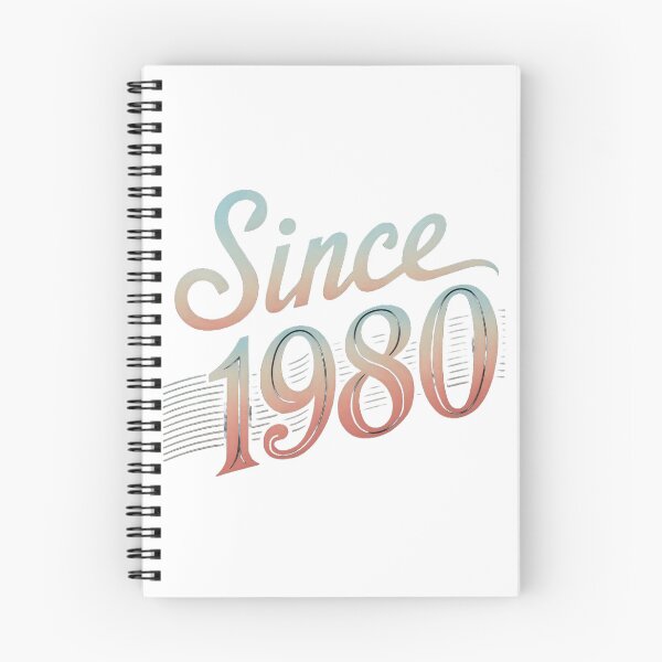 Item preview, A vintage-style illustration of the text "Since 1980" in a cursive font designed and sold by artumbre.