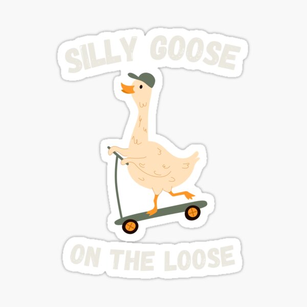 Aperçu de l'œuvre T-shirt d’oie brodé classique - Silly Goose Design, ajustement confortable, vêtements décontractés unisexes créée et vendue par AnimeMagicc.