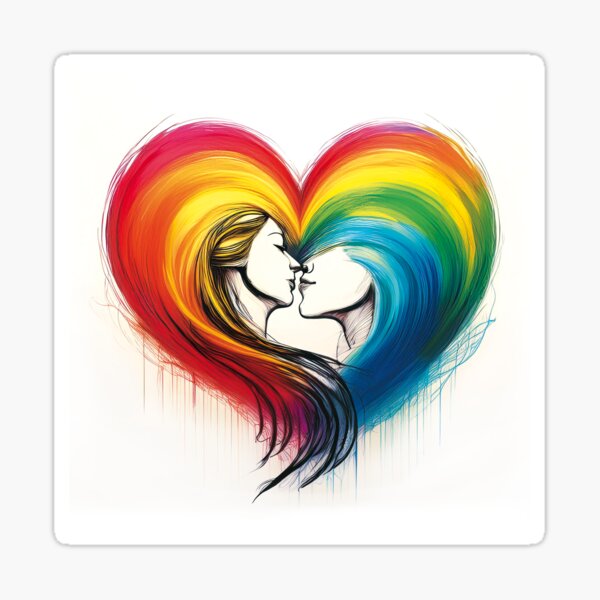 Hearted Women Sticker