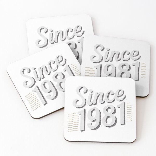 Item preview,  'Since 1981' in a vintage, cursive font designed and sold by artumbre.