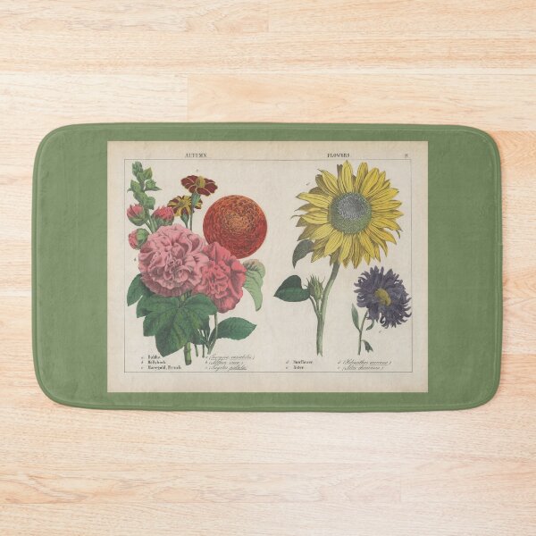 Item preview, Vintage Botanical Autumn Flowers designed and sold by newnouveau.