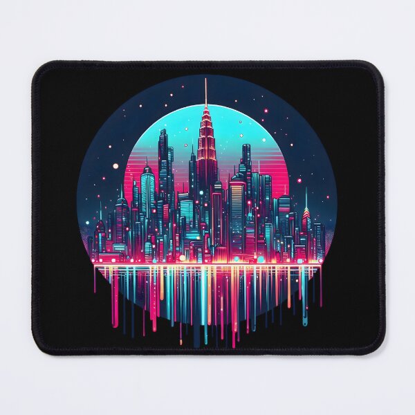 Item preview, Abstract Neon City Design - Brighten Up Your Style! designed and sold by PandaTShirtShop.