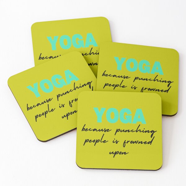 Item preview, YOGA because punching people is frowned upon designed and sold by Digital-Thought.