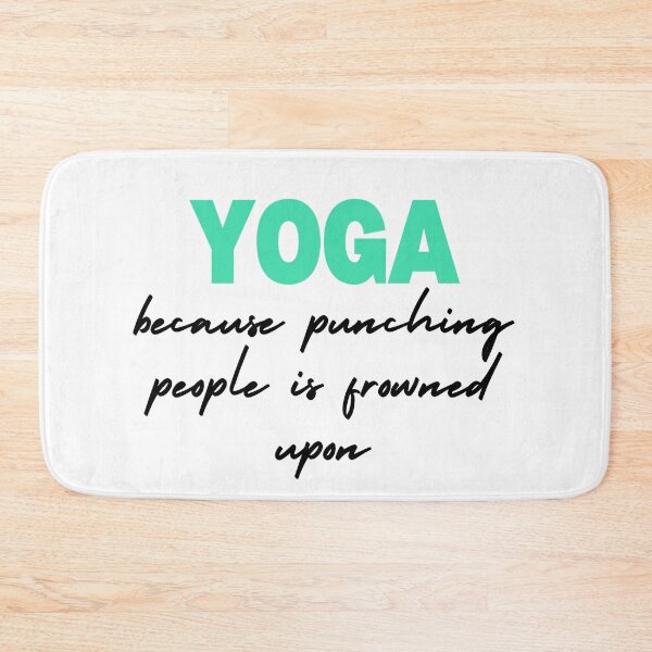 Item preview, YOGA because punching people is frowned upon designed and sold by Digital-Thought.