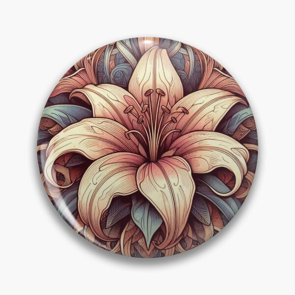 Item preview, Lily floral pattern designed and sold by Coollzone.