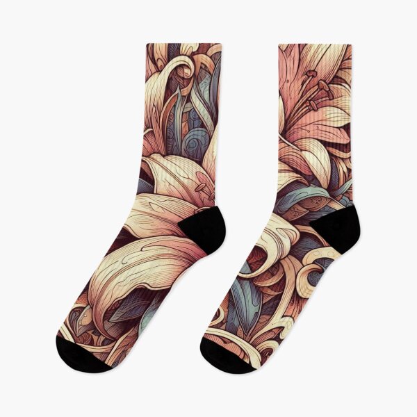 Item preview, Lily floral pattern designed and sold by Coollzone.