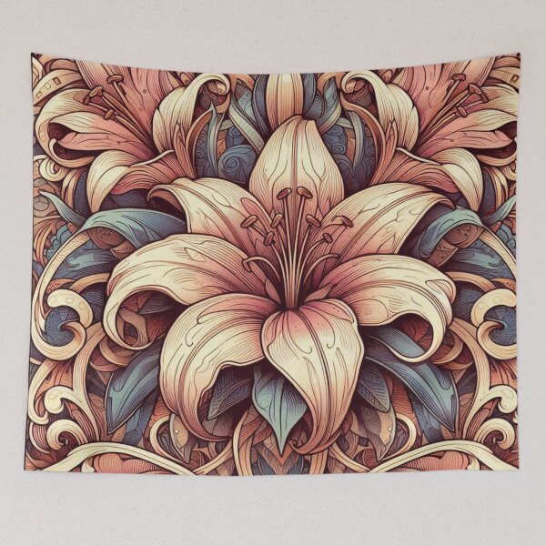 Item preview, Lily floral pattern designed and sold by Coollzone.