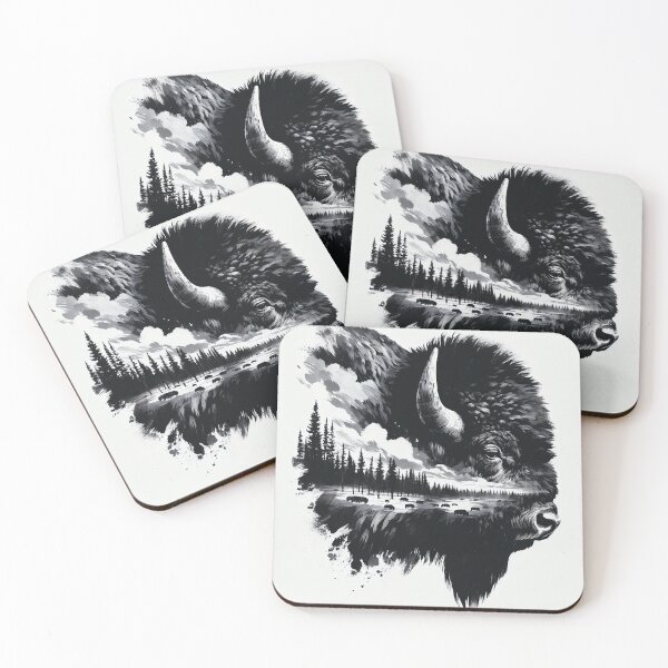 Item preview, American bison designed and sold by MagelliShop.